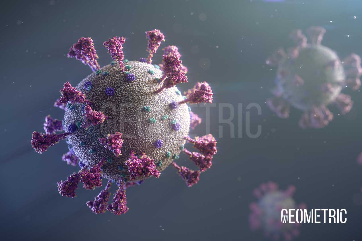 COVID-19, SARS-CoV-2 Illustration