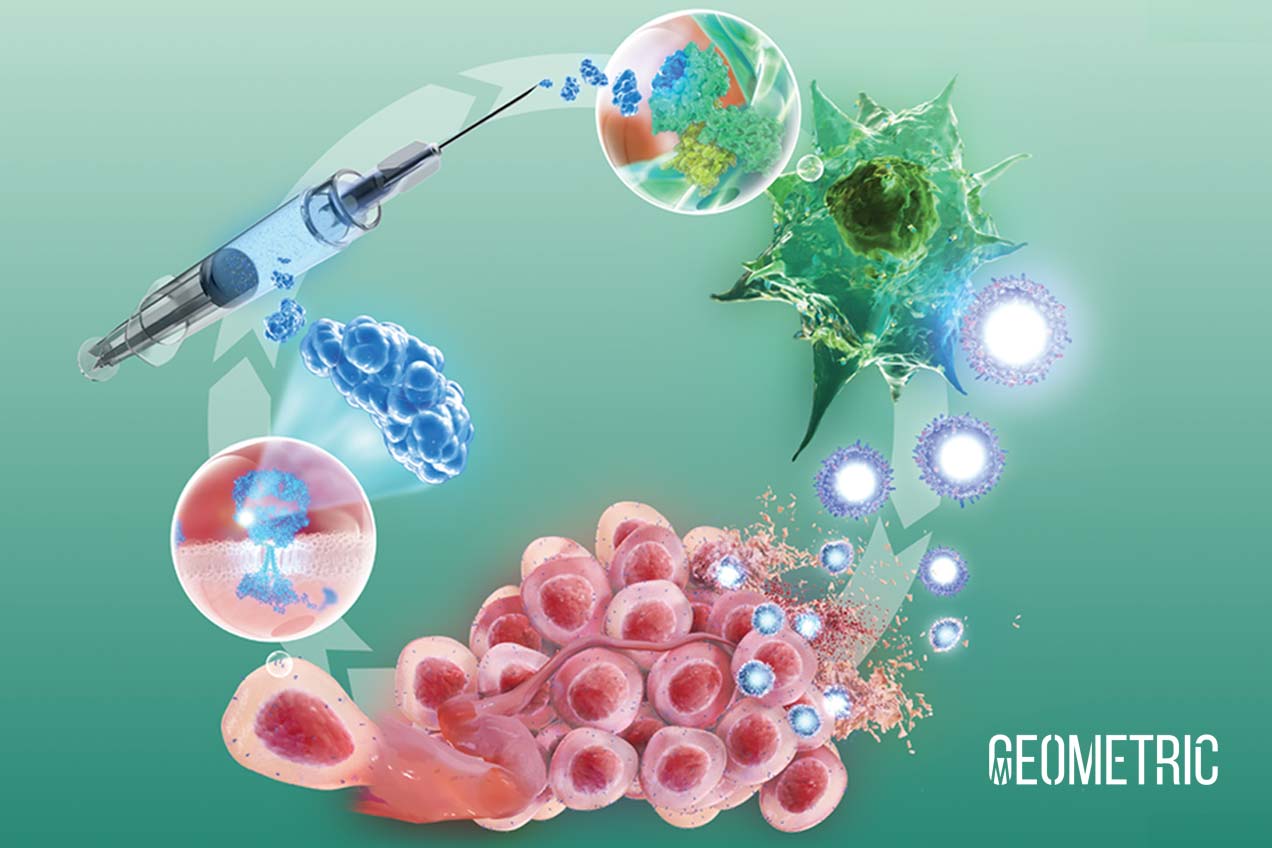 Diagram of Immuno-oncology, illustrated by Geometric Medical